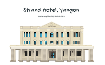 Strand Hotel Yangon | Free Myanmar Graphic Vector