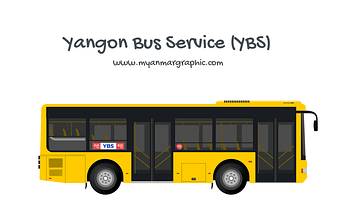 Yangon Bus Service (YBS) Vector PNG
