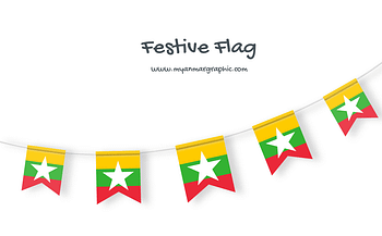 Myanmar Festive Flag