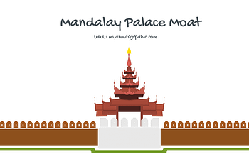 Mandalay Palace Moat | Free Myanmar Graphic Vector