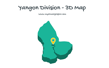 Yangon Division 3D Map