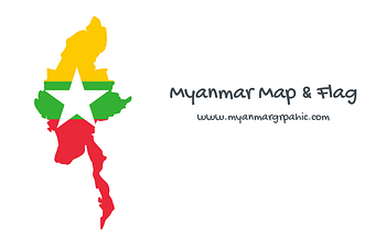 Myanmar Map And Flag