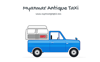 Myanmar Antique Taxi