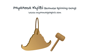 Myanma kyizi (Burmese spinning gong)