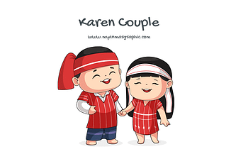 Karen Couple Character Vector