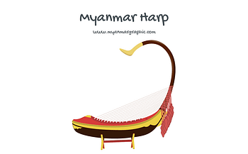 Myanmar Harp | Free Myanmar Graphic Vector